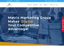 Tablet Screenshot of matrixmarketinggroup.com